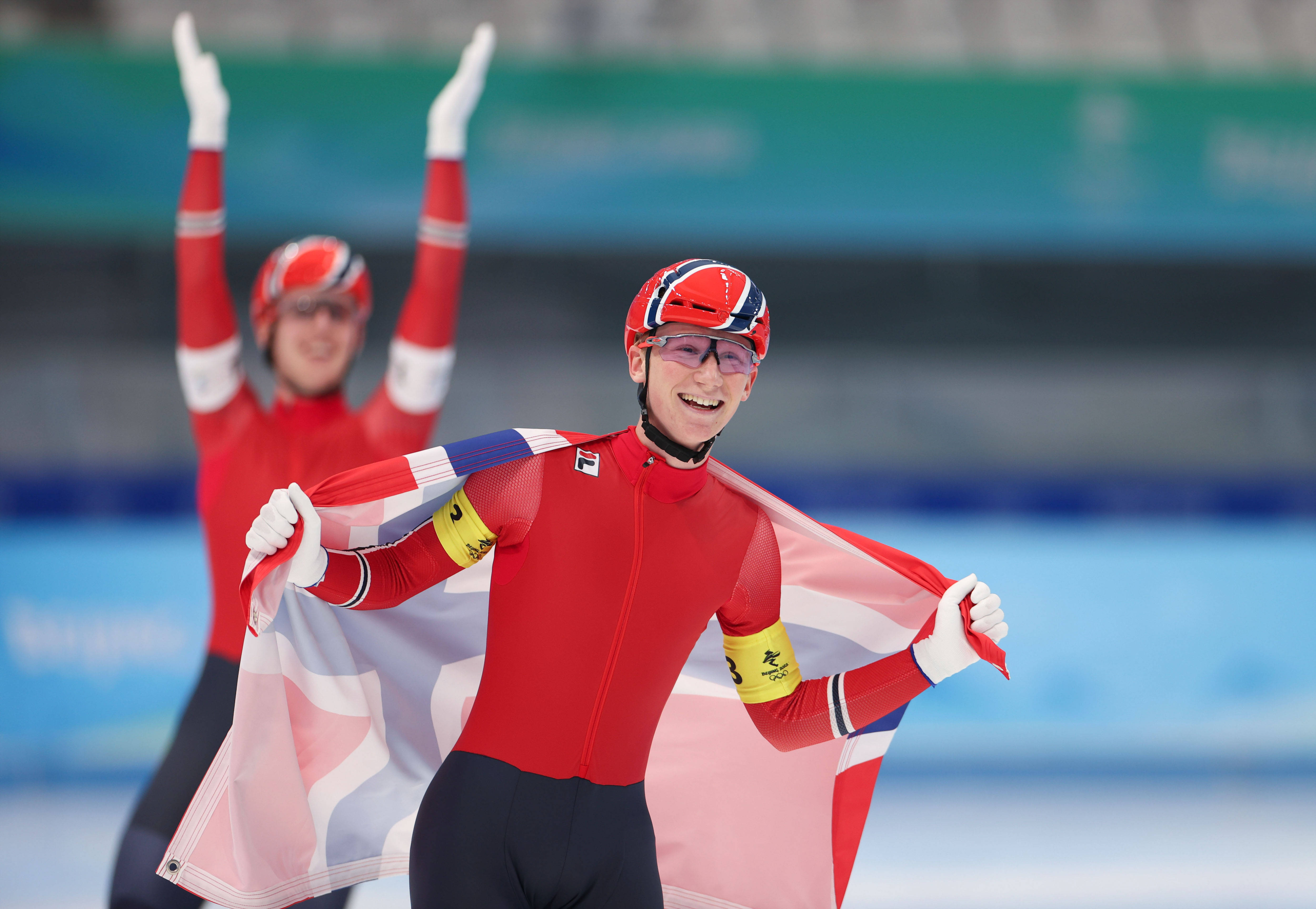 挪威游泳队集体亮相,震撼全场 挪威游泳队集体亮相,震撼全场